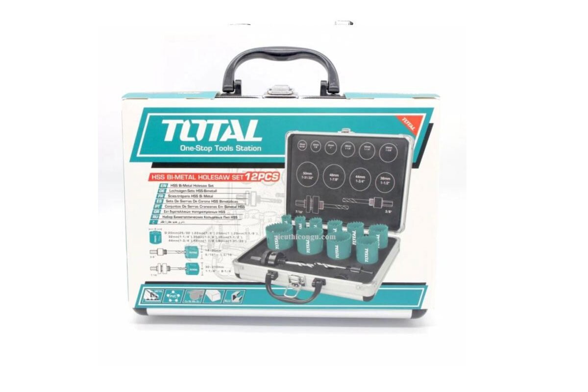 Bộ 12 mũi khoét kim loại 20-50mm Total TACSH1121