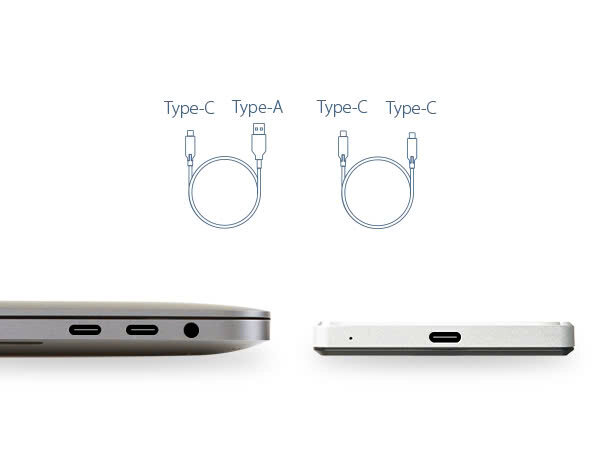 Ổ cứng di động Transcend 2TB 2.5inch StoreJet 25C3S Type C, Vỏ Kim Loại (TS2TSJ25C3S) 2
