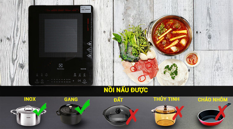 Bếp từ Electrolux ETD42SKS Bếp từ Electrolux ETD42SKS