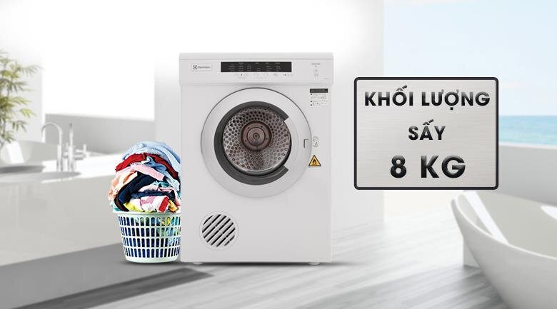 Máy Sấy Quần áo 8Kg Electrolux EDV8052