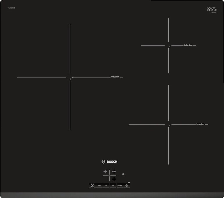 Bếp từ Bosch PUJ631BB2E sử dụng mặt kính Schott Ceran cao cấp