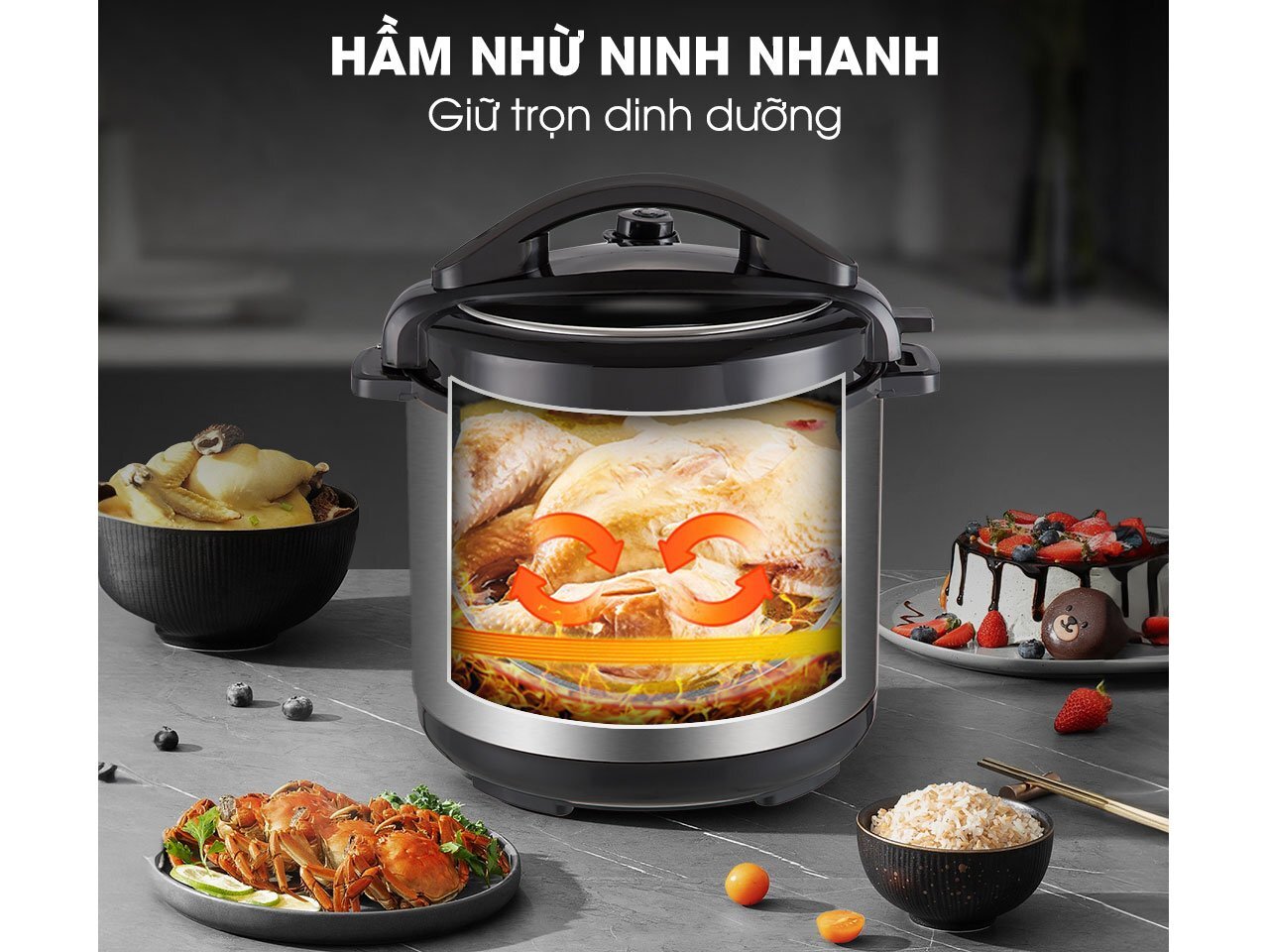 Nồi áp suất điện Kalite KPC6088