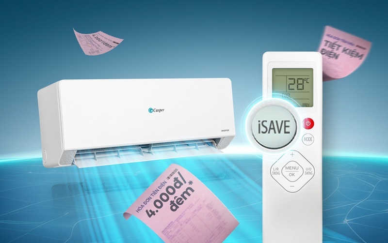 Điều hòa Casper Inverter 9000 BTU 1 chiều QC-09IU36A gas R-32 Điều hòa Casper Inverter 9000 BTU 1 chiều QC-09IU36A gas R-32
