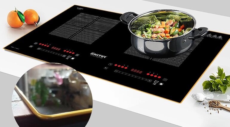 Bếp từ đôi Kitin KTI-669VC sở hữu thiết kế độc đáo