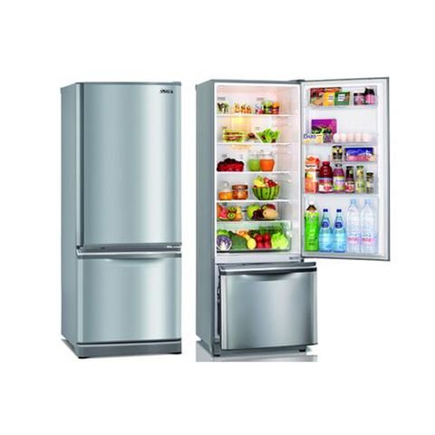 Tủ lạnh 2 cánh Mitsubishi 365L ngăn đá dưới, màu inox MR-BF43C-ST-V Tủ lạnh 2 cánh Mitsubishi 365L ngăn đá dưới, màu inox MR-BF43C-ST-V