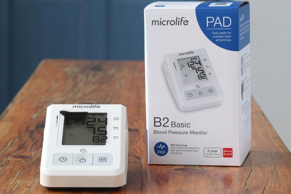 Kiểu dáng máy gọn gàng Máy đo huyết áp bắp tay Microlife
