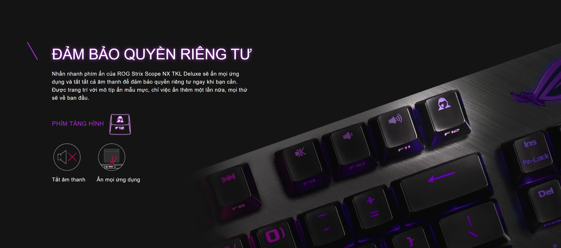 Bàn phím Asus ROG Strix Scope NX TKL Deluxe Blue sw