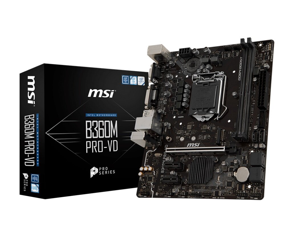Main MSI B360M PRO-VD (Chipset Intel B360/ Socket LGA1151/ VGA onboard)