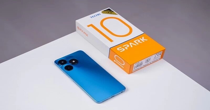 Tecno spark 10 mở hộp