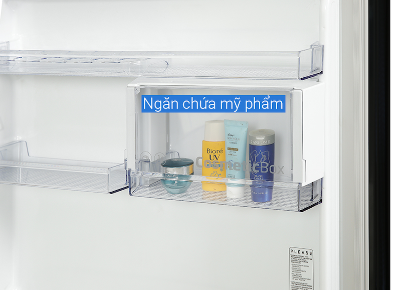 Ngăn mỹ phẩm tủ lạnh Beko Inverter 375 lít RDNT401E50VZHFSGB (ảnh:dienmayxanh).