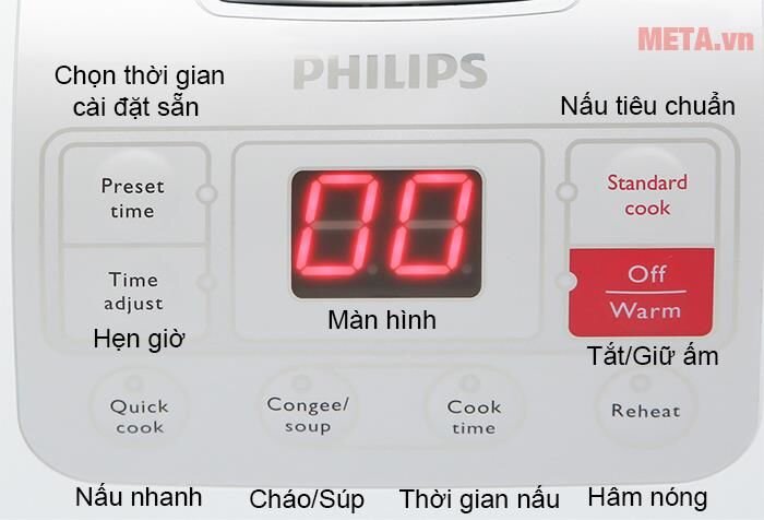 Nồi cơm điện tử Philips HD3030 - 1 lít