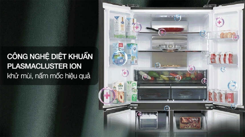 Tủ lạnh Sharp 611 lít SJ-FXPI700VG-BK