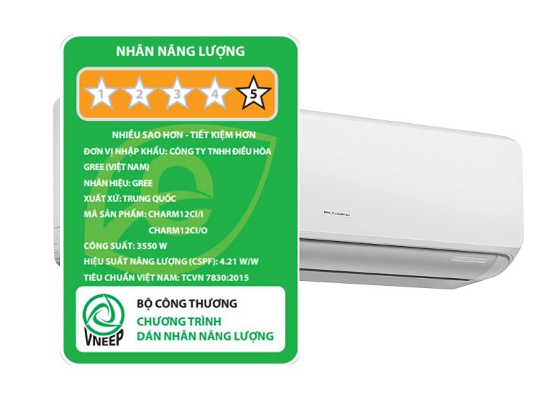 Điều hòa Gree Inverter 12000 BTU 1 chiều CHARM12CI tiết kiệm điện