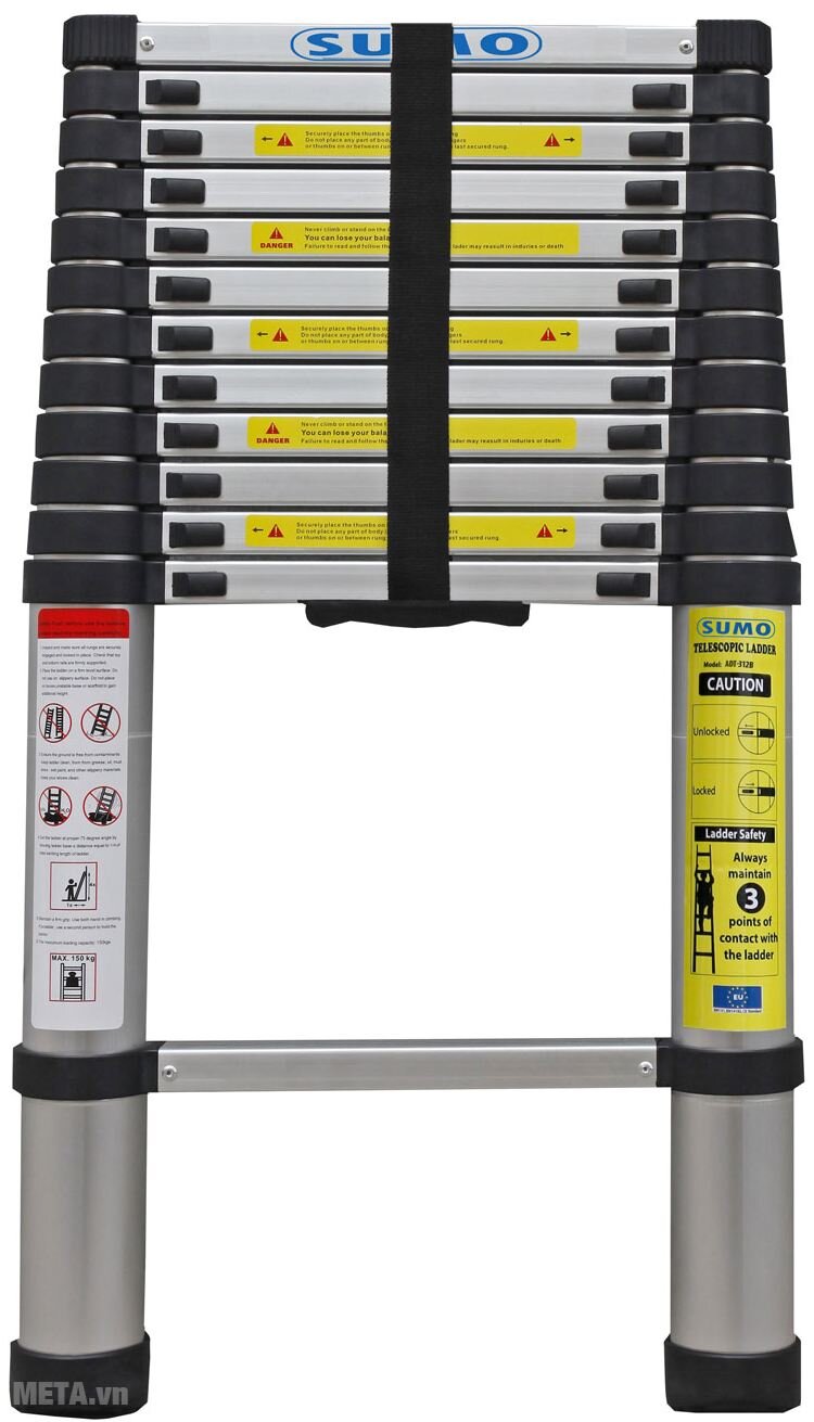 Thang nhôm rút gọn đơn Sumo ADT312B (3.8m) Thang nhôm rút gọn đơn Sumo ADT312B (3.8m)