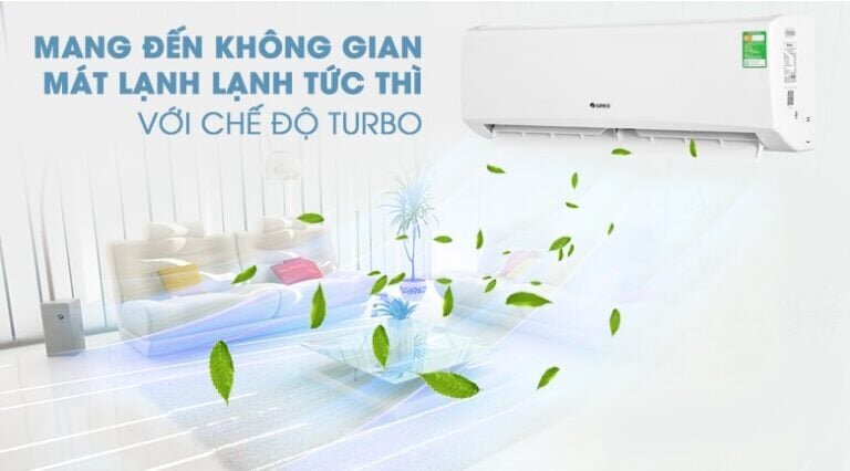 Điều hòa Gree 2 chiều COSMO12HN làm lạnh tức thì với chế độ Turbo