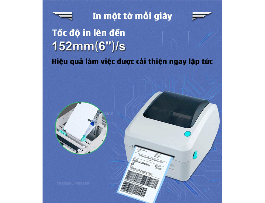 Máy in mã vạch tem nhãn APOS-470B-U