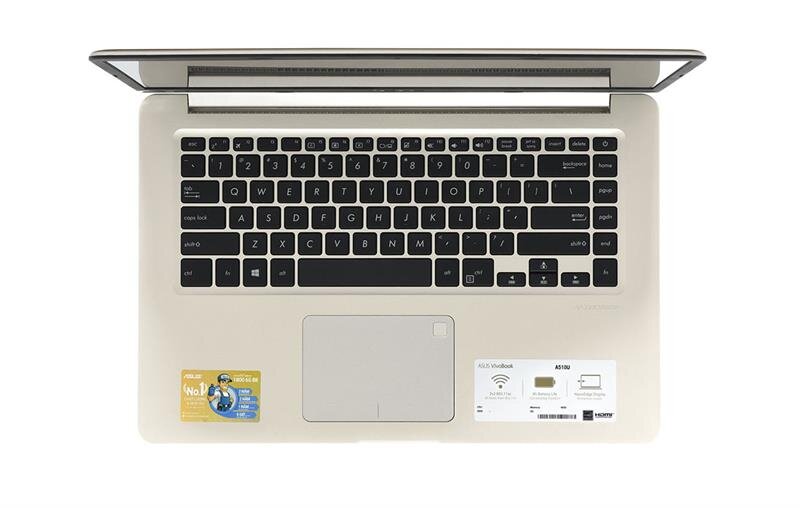 Laptop ASUS A510UN-EJ463T VANG W10 /i5-8250U /4G /1T /15.6FHD /2GD5_MX150