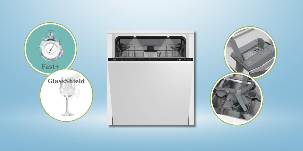 Máy Rửa Chén Beko BDIN386E4AD hỗ trợ đa dạng tiện ích