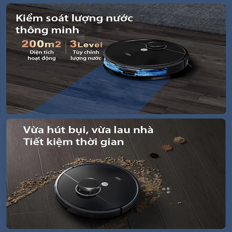 Robot hút bụi lau nhà thông minh Puppyoo R30