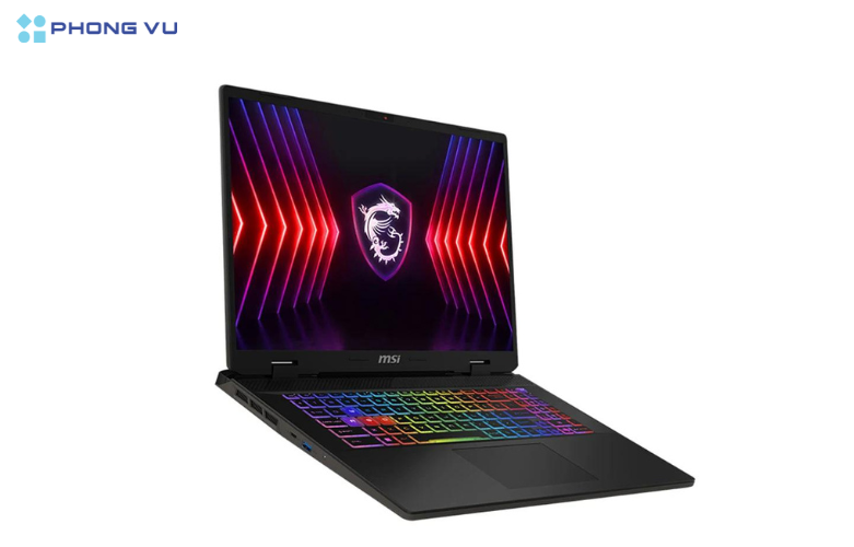 Laptop MSI Sword 16 HX B14VEKG-459VN được trang bị cổng kết nối đa dạng