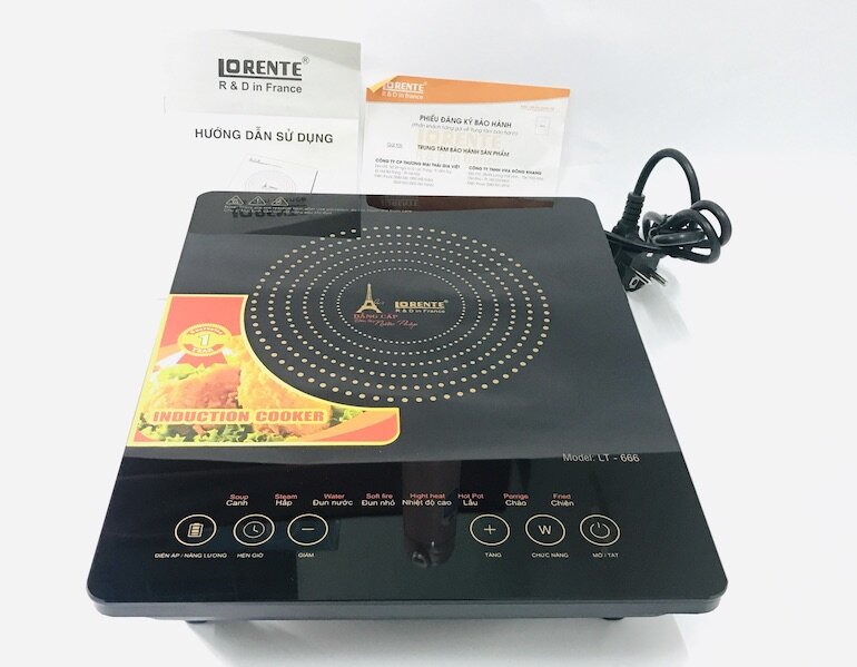 Những lưu ý khi sử dụng bếp từ đơn Lorente LT-666: