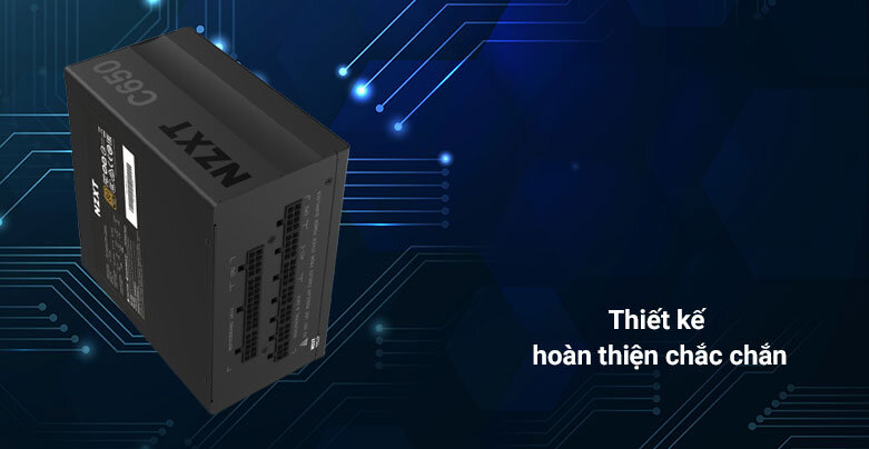 Nguồn/ Power NZXT C650W 80 Gold | Thiết kế hoàn thiện chắc chắn