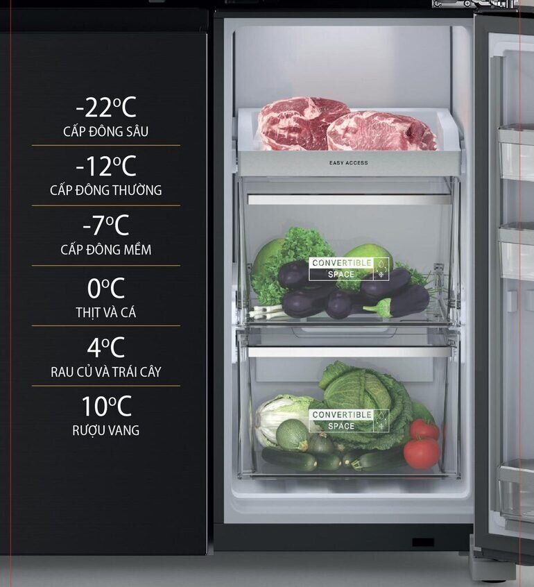 Tủ lạnh Whirlpool 4 cửa Inverter 593 lít WFQ590DBSV