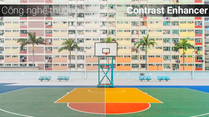 Công nghệ tương phản tự động Contrast Enhancer
