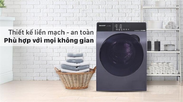 Máy giặt Sharp lồng ngang Inverter 8.5 kg ES-FK852EV-W nơi bán chính hãng  giá rẻ nhất