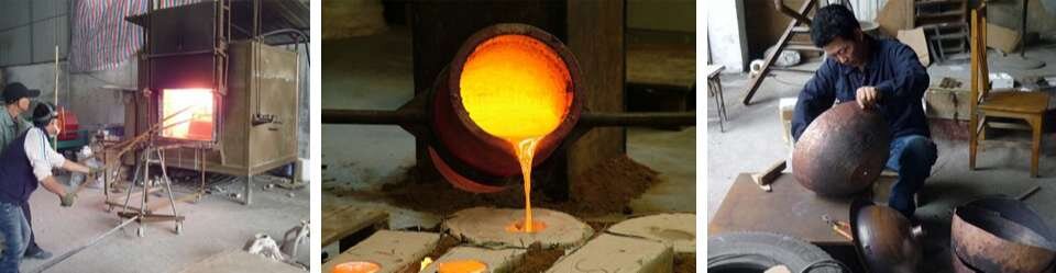 san_xuat_Chậu rửa lavabo bằng đồng đúc Kanly BS026