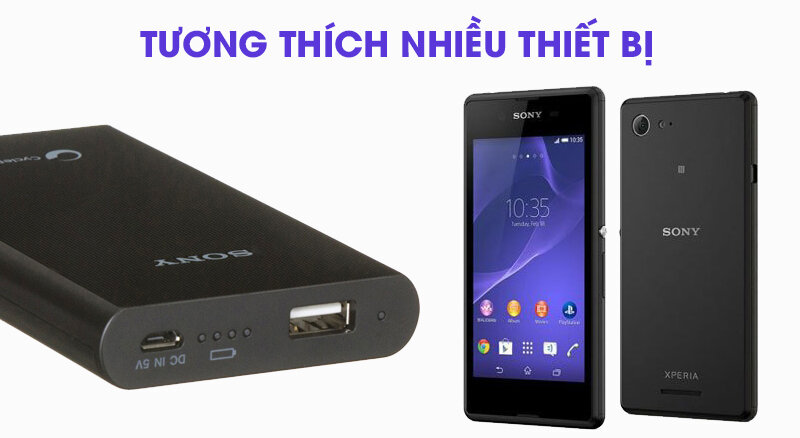 Pin sạc dự phòng Polymer 5.800 mAh Sony CP-E6-BC