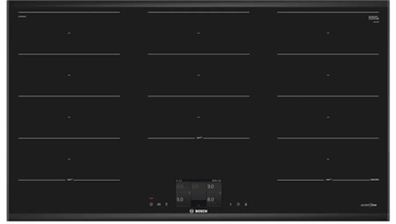 Bếp từ âm Bosch PXX995KX5E trang bị hệ thống cảm biến tự động ngắt khi quá tải