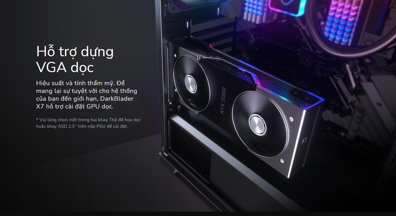 Vỏ Case Cougar DarkBlader X7 Midnight Green