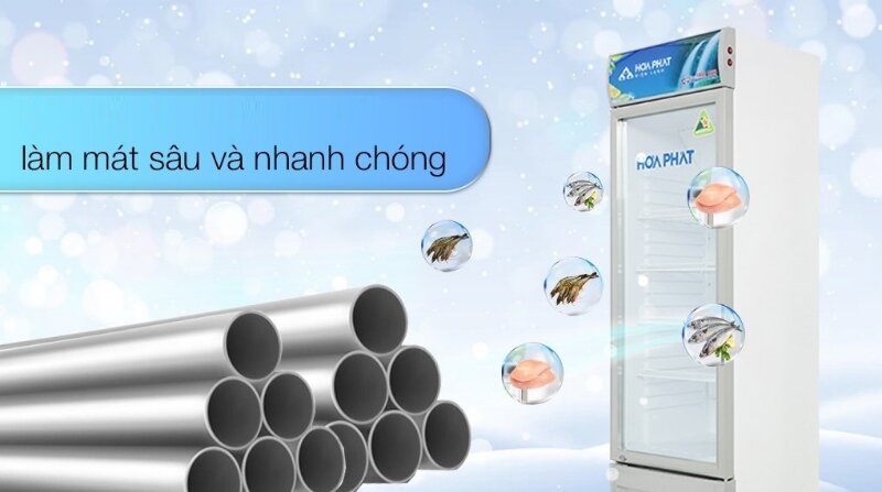 Tủ mát Hòa Phát 1 cánh 242 lít HSC 600F1R1