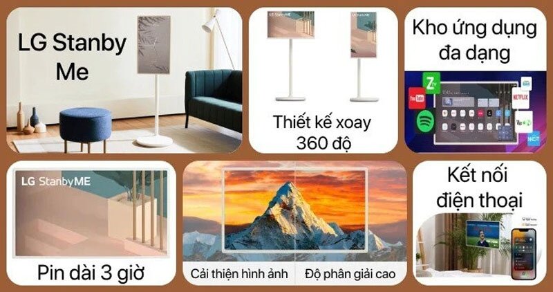 Smart Tivi LG StanbyME 2K 27 inch 27ART10CKPL