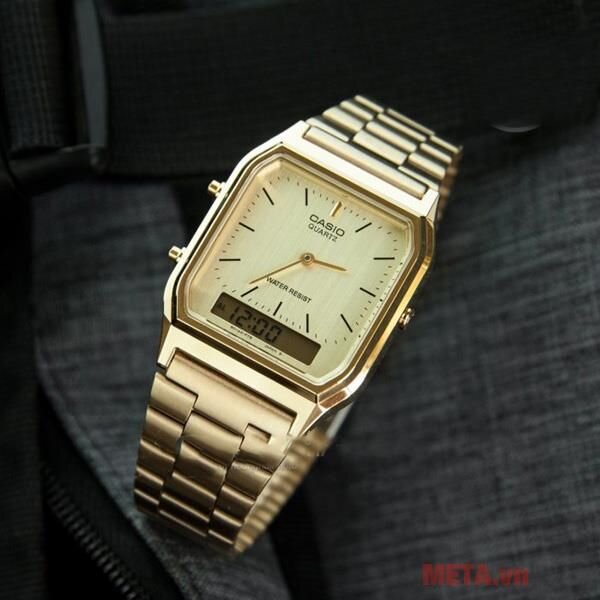 Đồng hồ nam Casio AQ-230GA-9DMQ (dây Inox) Đồng hồ nam Casio AQ-230GA-9DMQ (dây Inox)