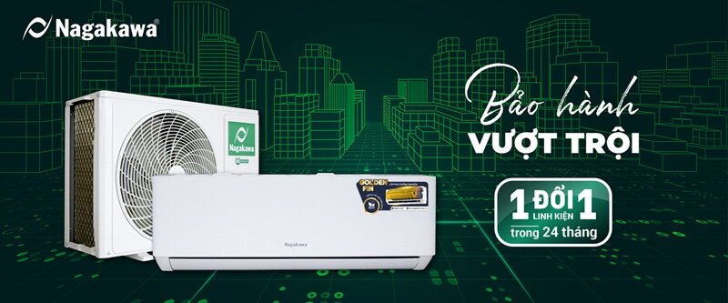 Điều hòa Nagakawa 9000 BTU 1 chiều NS-C09R2T31 gas R-32