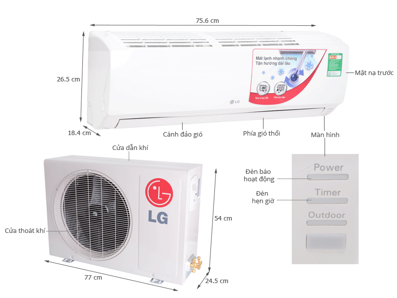 Máy lạnh LG S09ENA 1 Hp Máy lạnh LG S09ENA 1 Hp