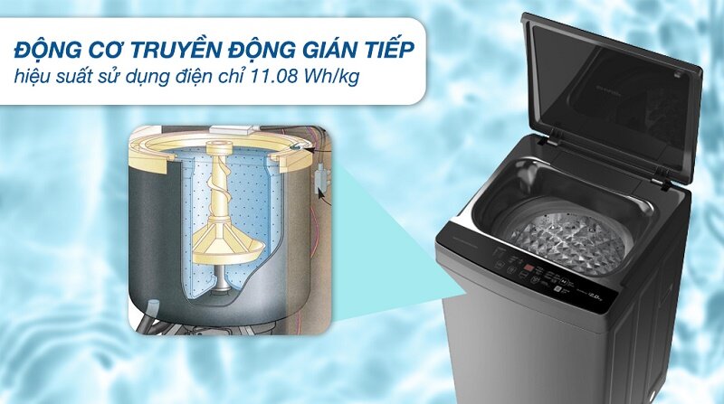 Máy giặt Sharp 10kg ES-W10NV-GY động cơ