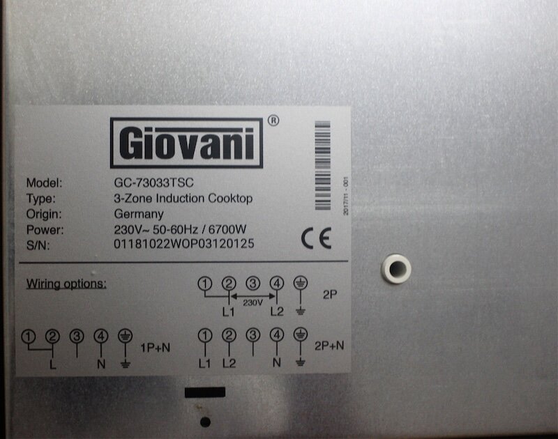 Những điều cần lưu ý khi sử dụng bếp từ Giovani GC-73033 TSC (Ảnh: Giovani).