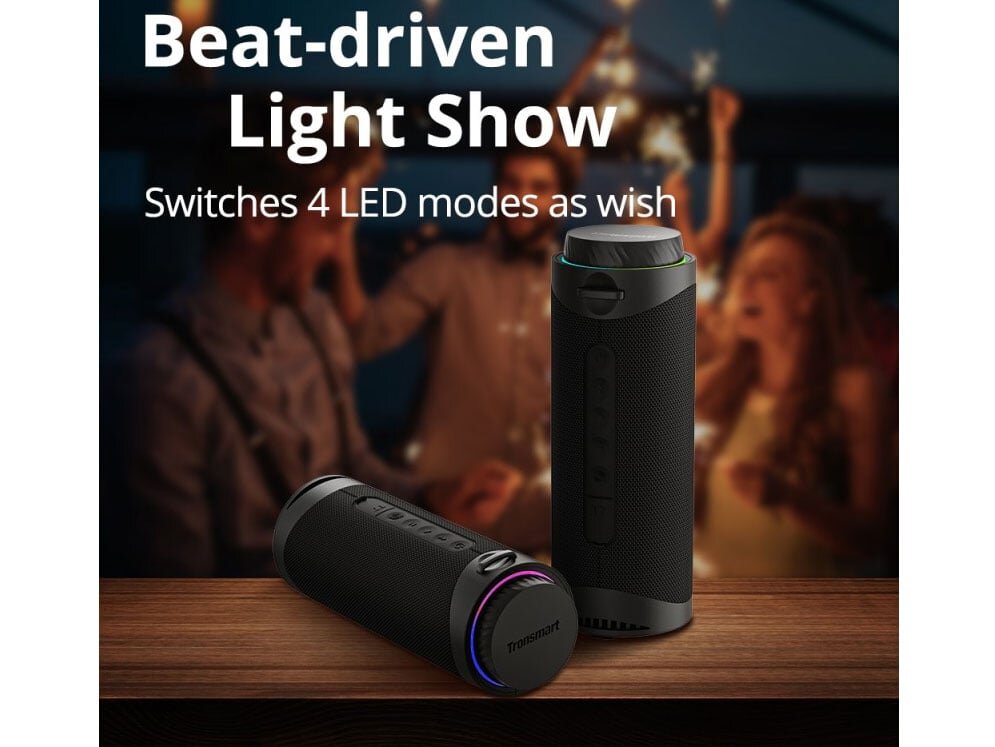 Loa bluetooth di động có vòng đèn đẹp mắt Loa bluetooth di động