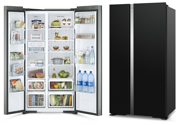 Thiết kế tủ lạnh Hitachi R-S800PGV0 thanh lịch, thời thượng, sang trọng, hiện đại nâng tầm không gian sống