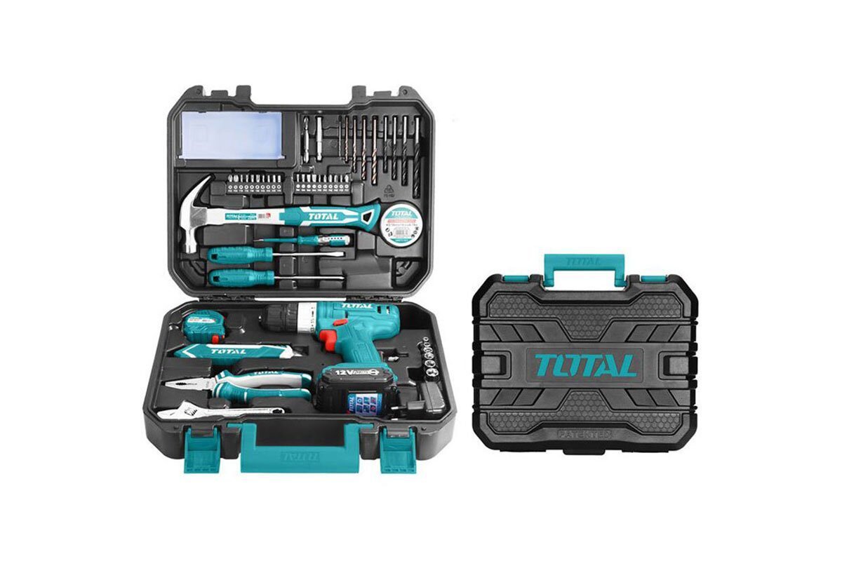 Bộ máy khoan pin 12V 127 chi tiết Total THKTHP11272