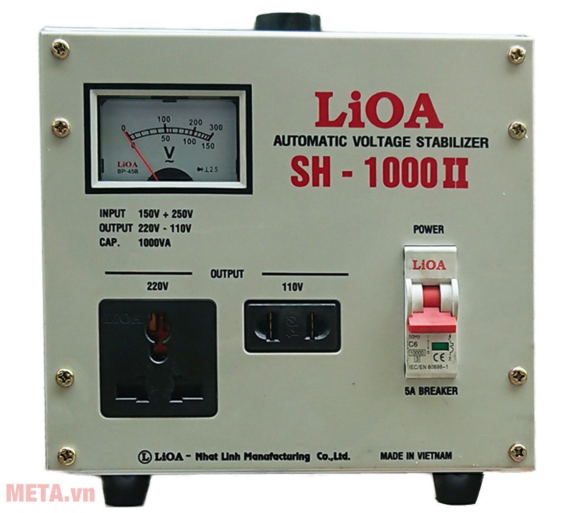 Ổn áp 1 pha Lioa 1KVA Lioa SH 1000 II