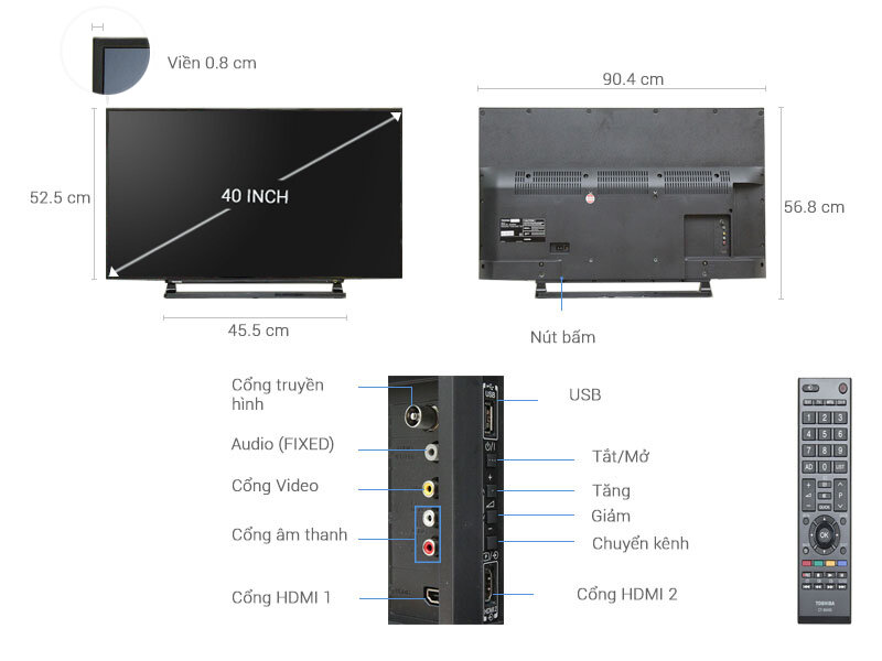 Tivi Toshiba 40 inch 40L2550 Tivi Toshiba 40 inch 40L2550