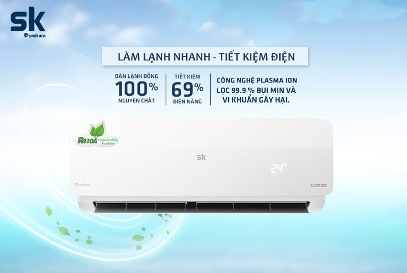 Điều hòa Sumikura 12000 BTU 2 chiều APS/APO-H120 thiết kế
