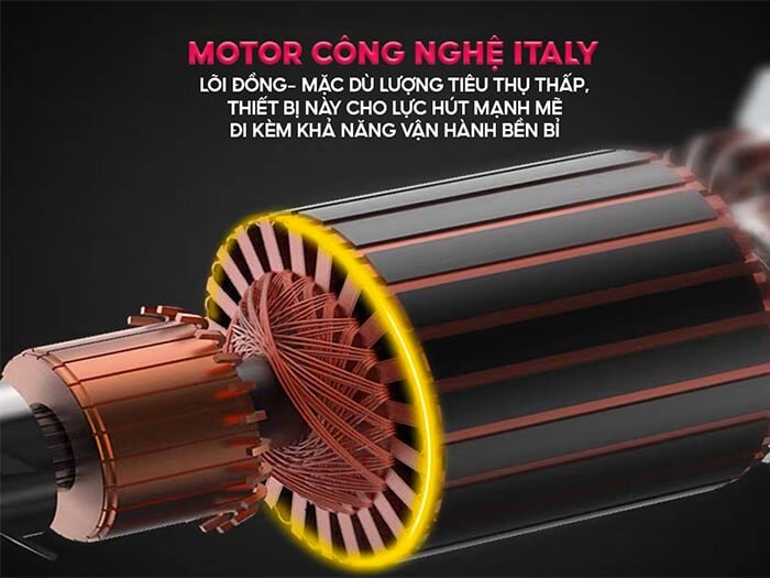 Máy sử dụng mô tơ đồng 