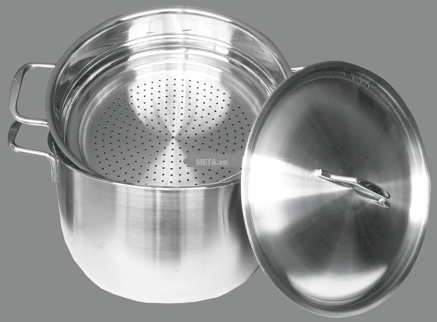 Bộ 2 nồi xửng 3 đáy NK 24cm Fivestar ST24-3DG