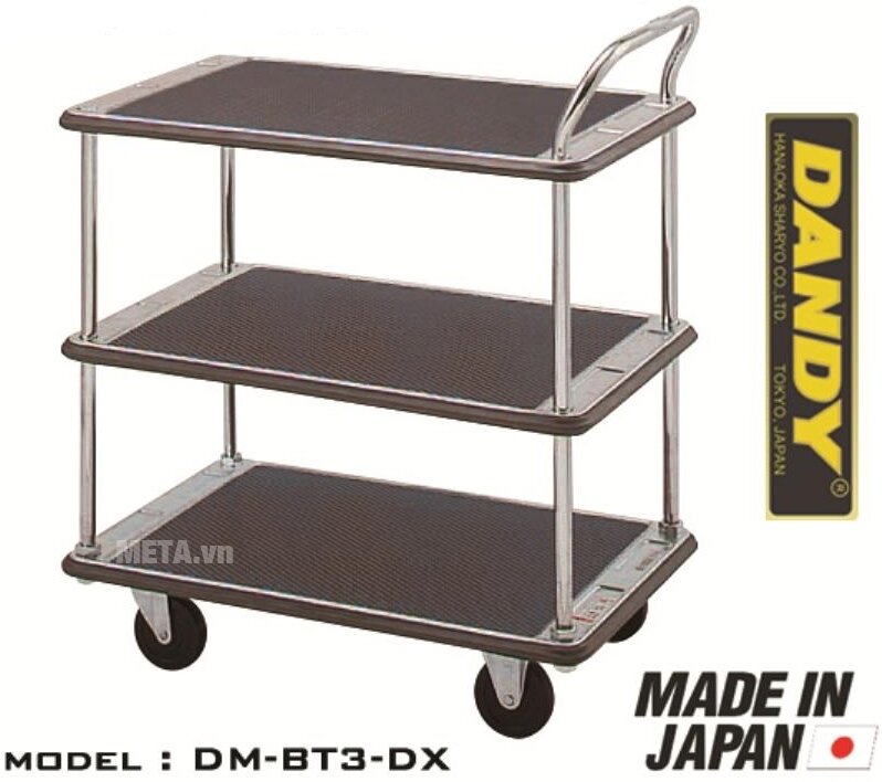 Xe đẩy hàng Nhật Bản 3 tầng Dandy DM-BT3-DX