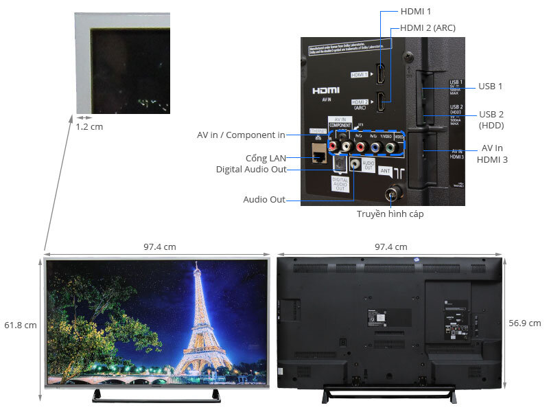 Smart Tivi LED Panasonic TH-43CS630V 43 inch